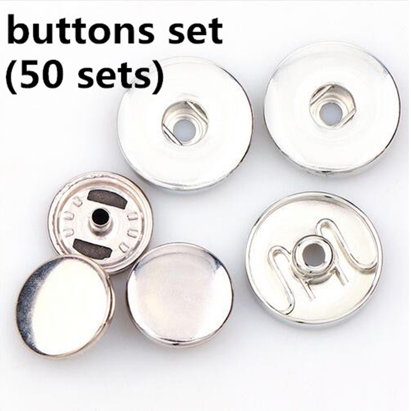Snap Fastener Set - 50Sets 12Mm/18Mm Tikken Drukknoop Kit Voor