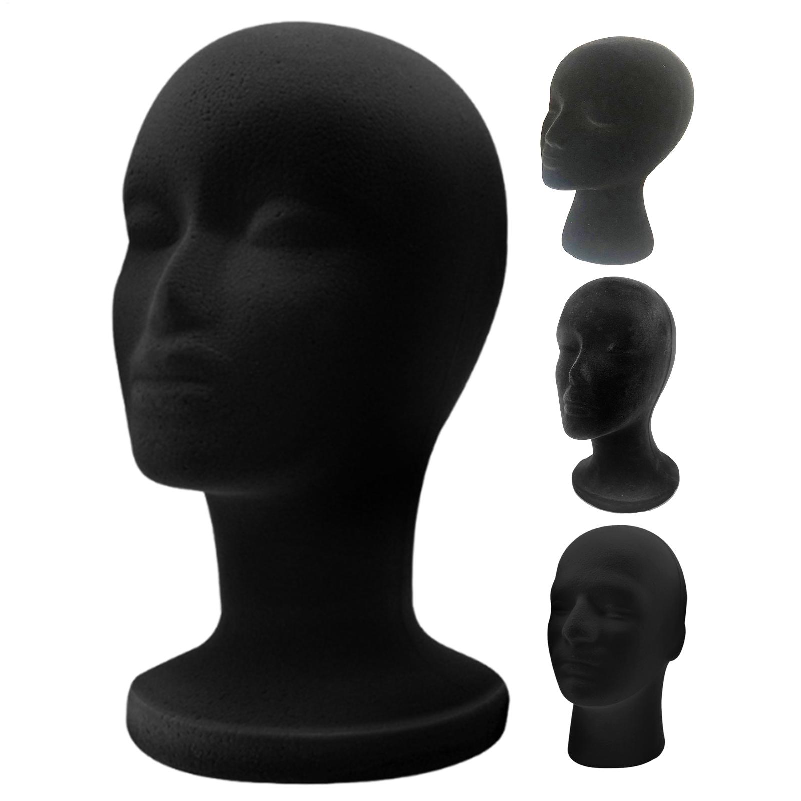 Cosplay Prop Foam - Duurzaam Mannequin Hoofd Schuim Zwart Fluwelen