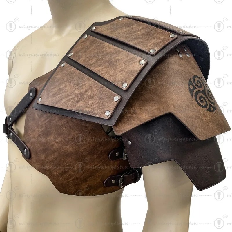 Cosplay Props - Middeleeuwse eenzijdige schouderbescherming in Noorse Viking-stijl,