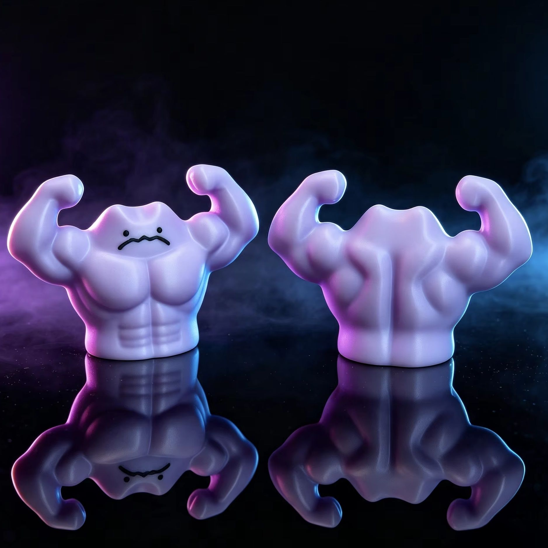 Cosplay Prop Designer - Pokémon Nieuwigheids-Stressverlichtende Sculptuur Gespierde Getransformeerde Ditto