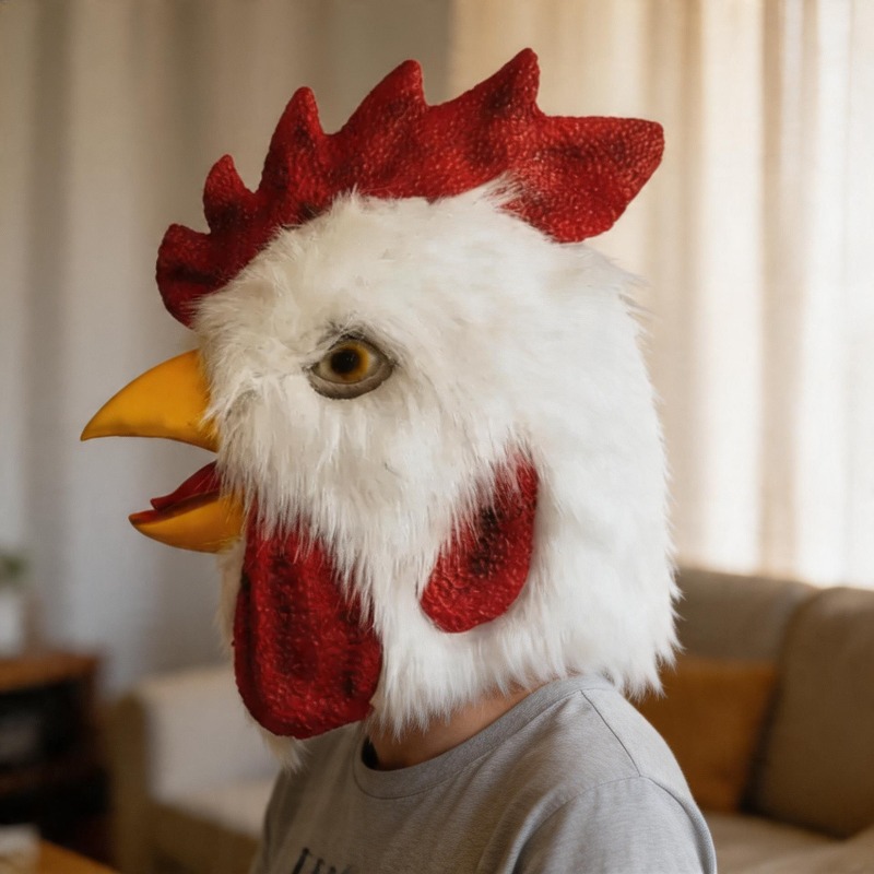Cosplay Prop Foam - Cosplay Mooie Dierenhaan Snavel Haan Hoofd