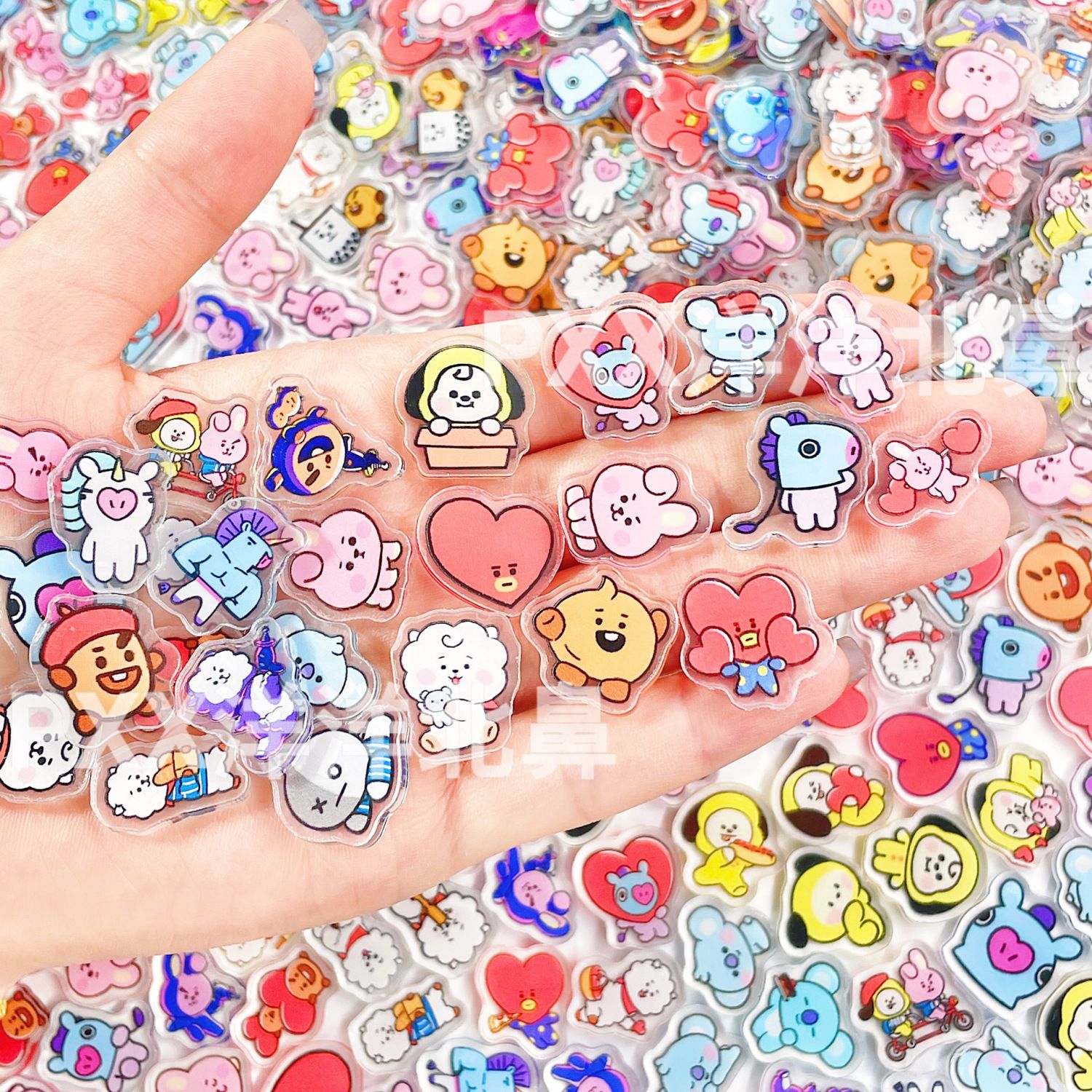 Cosplay Material For Prop - 100 stuks BT21 BTS enkellaags 2cm
