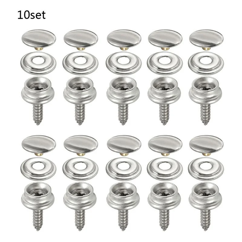 10 Sets Roestvrijstalen Tappin - Snap Fastener Set recensie en prijs